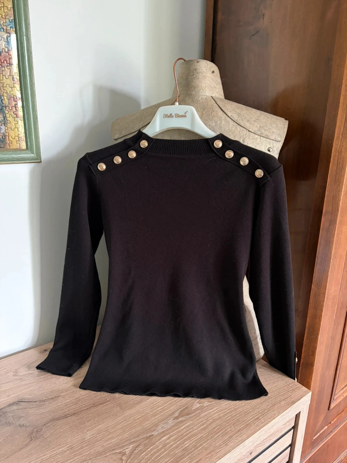 Pull manches longues noir